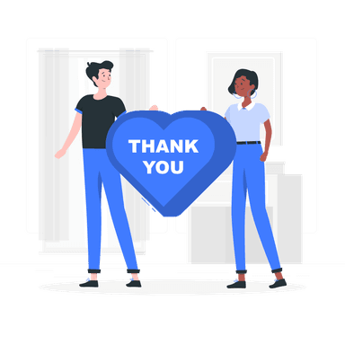 thank you footer